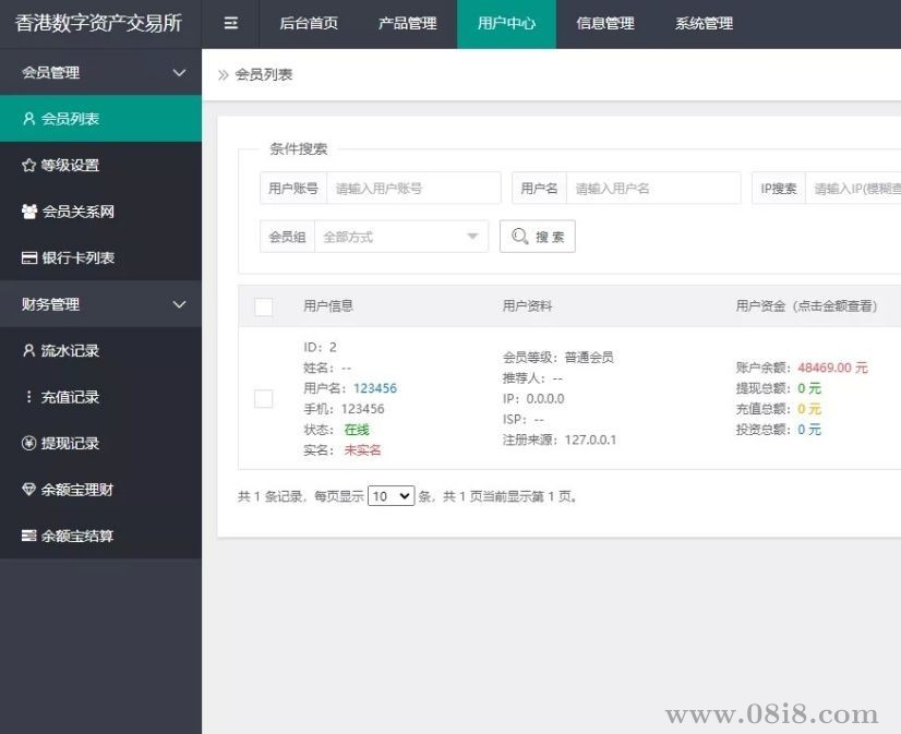 贵金属交易平台源码（nodjs+php+mysql）