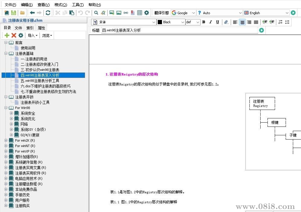 注册表结构及注册表实用手册