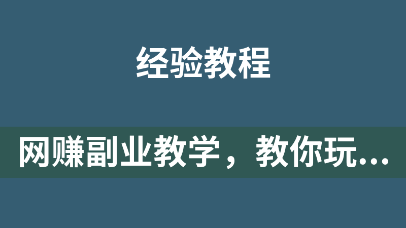 网赚副业教学，教你玩转美业人0-100万实战落地课