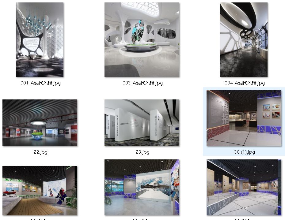 30套博物馆文化商业展厅3DMax模型源件