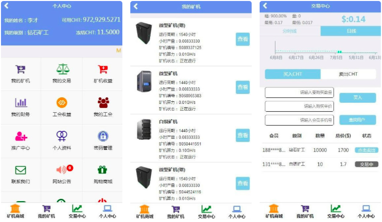 THINKPHP内核在线挖矿 金融区块链云矿机系统源码
