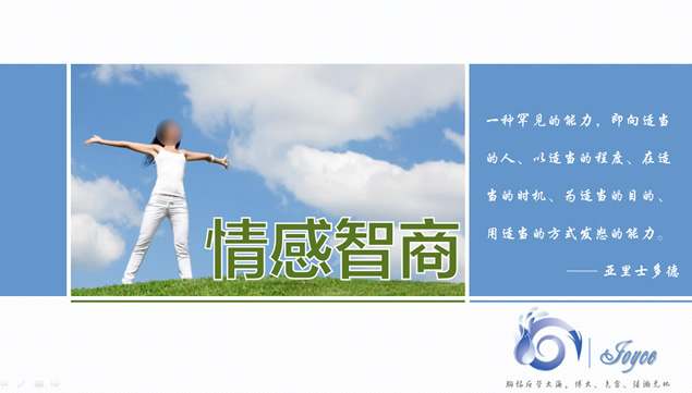 情感智商提升商务培训ppt模板