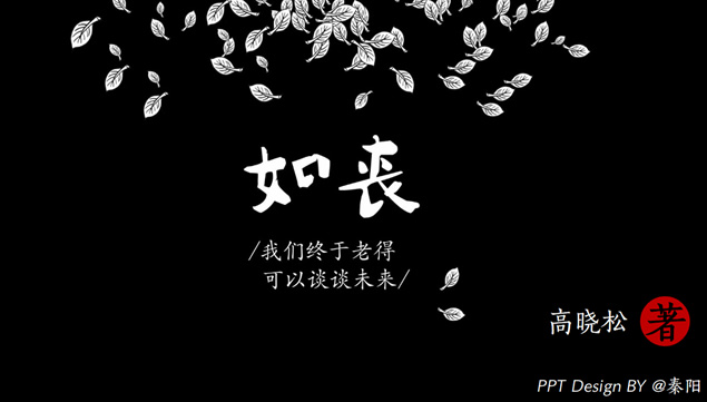 《如丧青春》ppt读书笔记