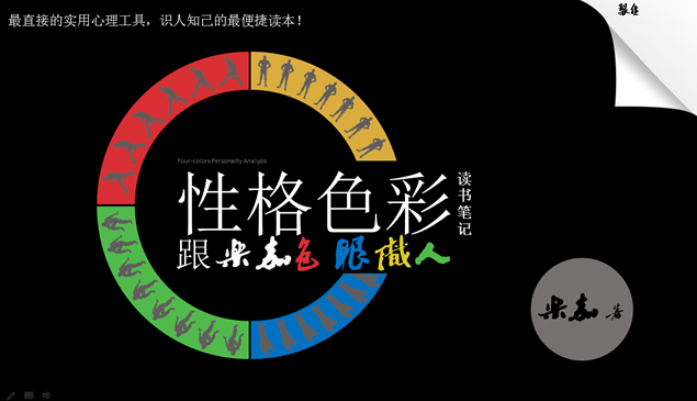 《乐嘉性格色彩分析》书本解读宣传ppt模板