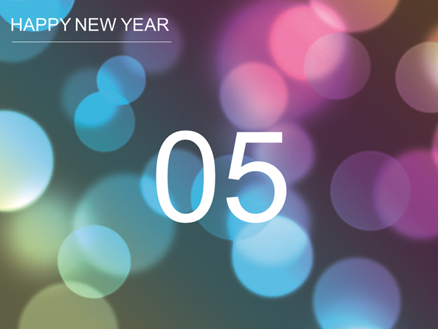 10秒倒计时2014新年烟花绽放ppt特效模板